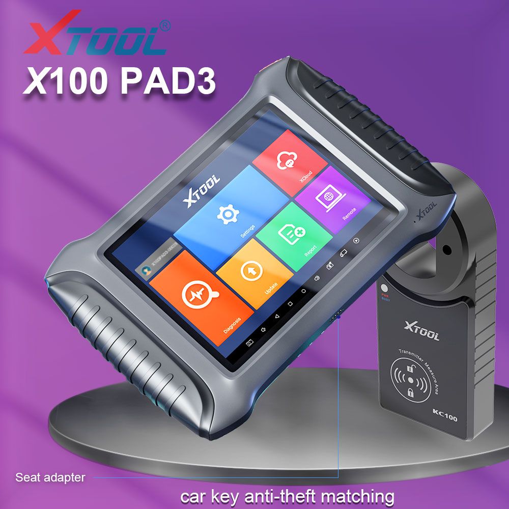 XTOOL X100 PAD3 X100 PAD Elite Professional Tablet Key Programmer With KC100 Global Version