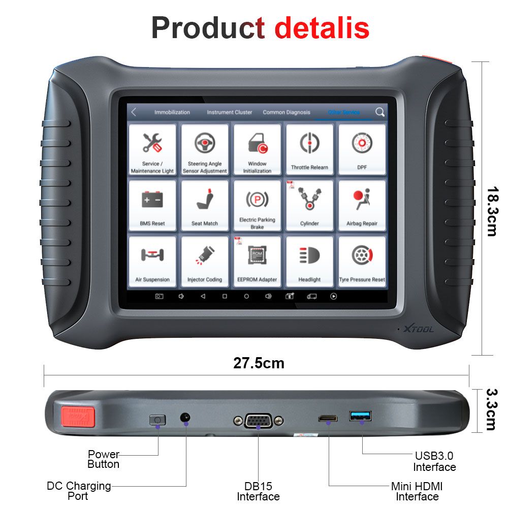 XTOOL X100 PAD3 X100 PAD Elite Professional Tablet Key Programmer With KC100 Global Version