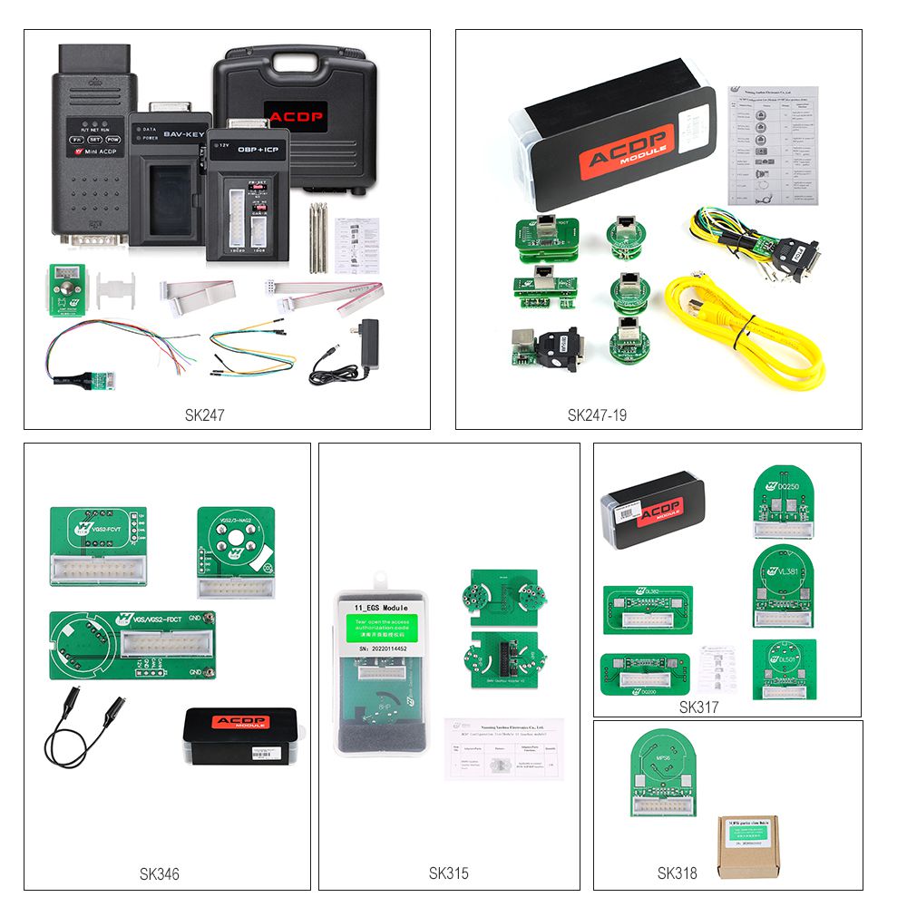 Yanhua Mini ACDP-2 Gearbox Package with module 11/13/14/16/19/22/26/28 and License for BMW VW/AUDI BENZ GM FORD Volvo JLR