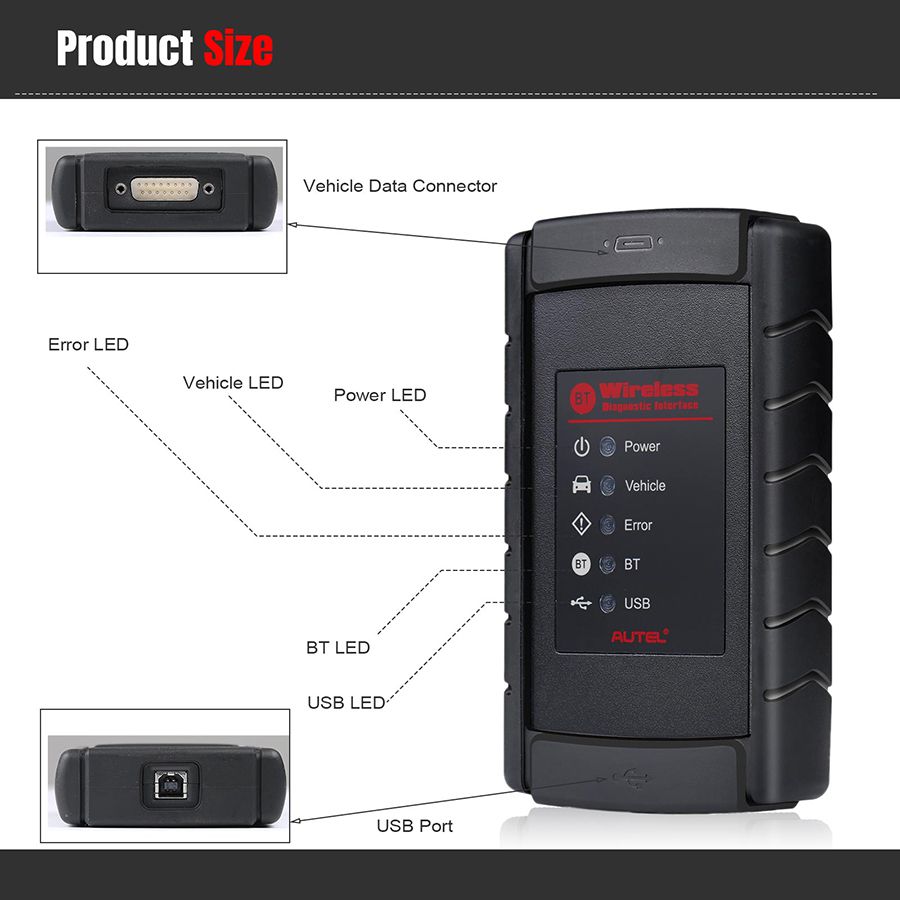 Original Autel VCI Bluetooth Adapter 