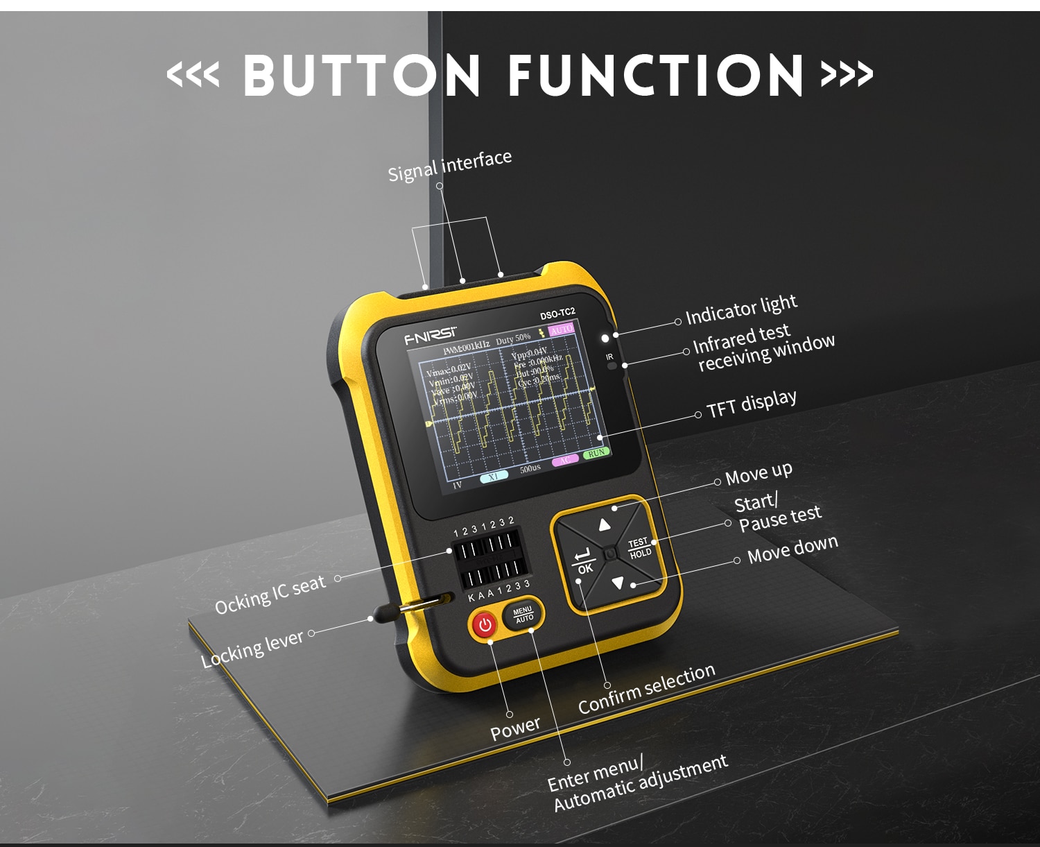 FNIRSI DSO-TC2 Portable Digital Oscilloscope