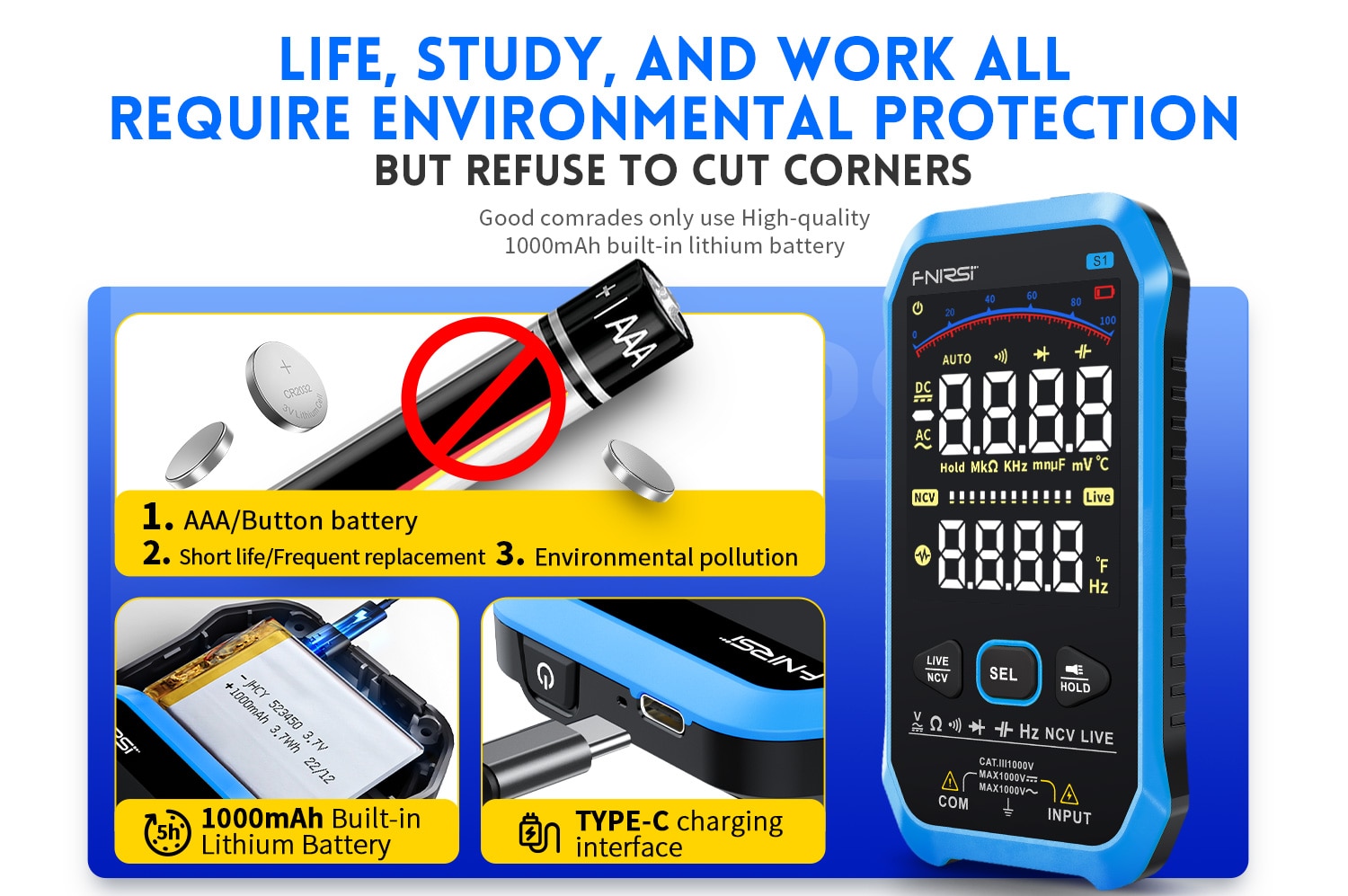 FNIRSI S1 Smart Digital Multimeter