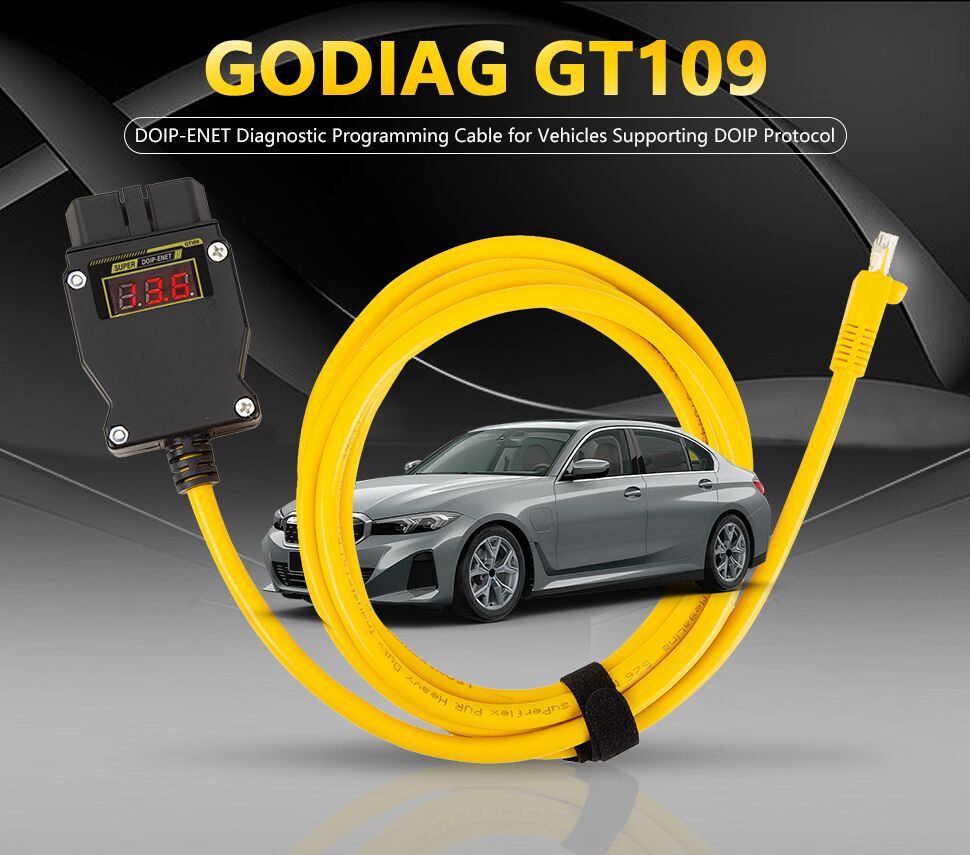 GODIAG GT109 DOIP-ENET DOIP Diagnostic Programming Coding Adapter for BMW Benz VW Audi