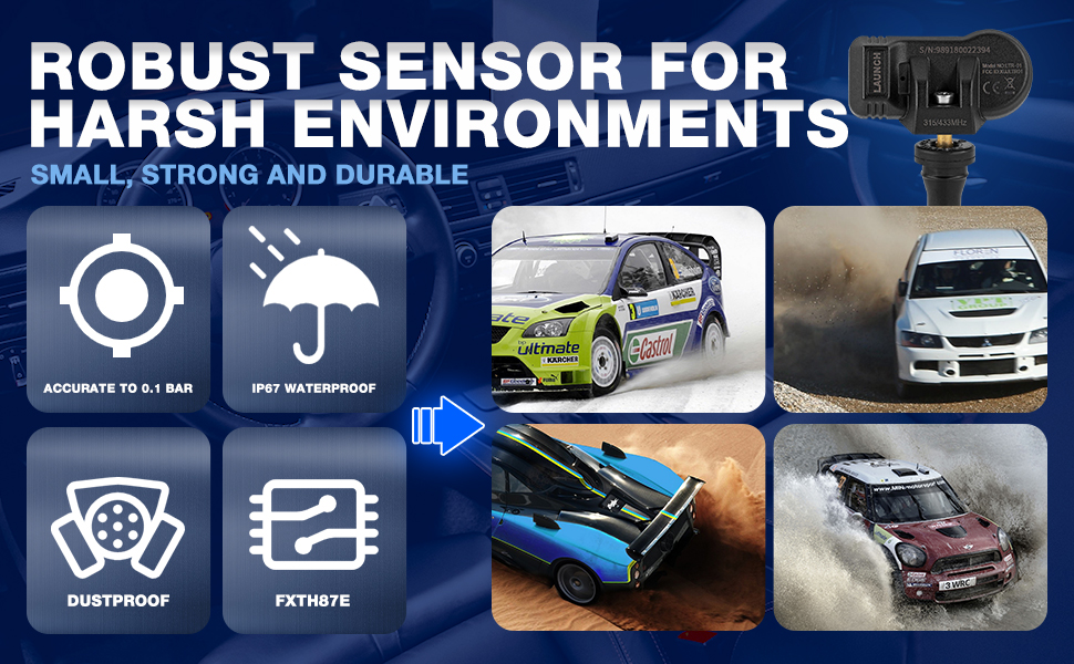 launch ltr01 tpms sensor is the 2021 newest tire pressure sensor with stong body