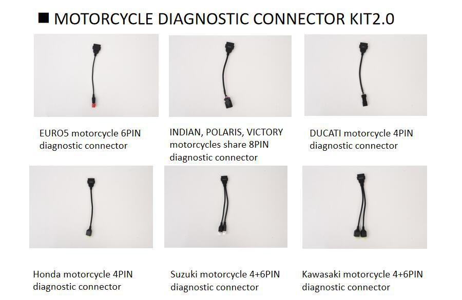 LAUNCH Motorcycle Diagnostic Connector Kit 2.0
