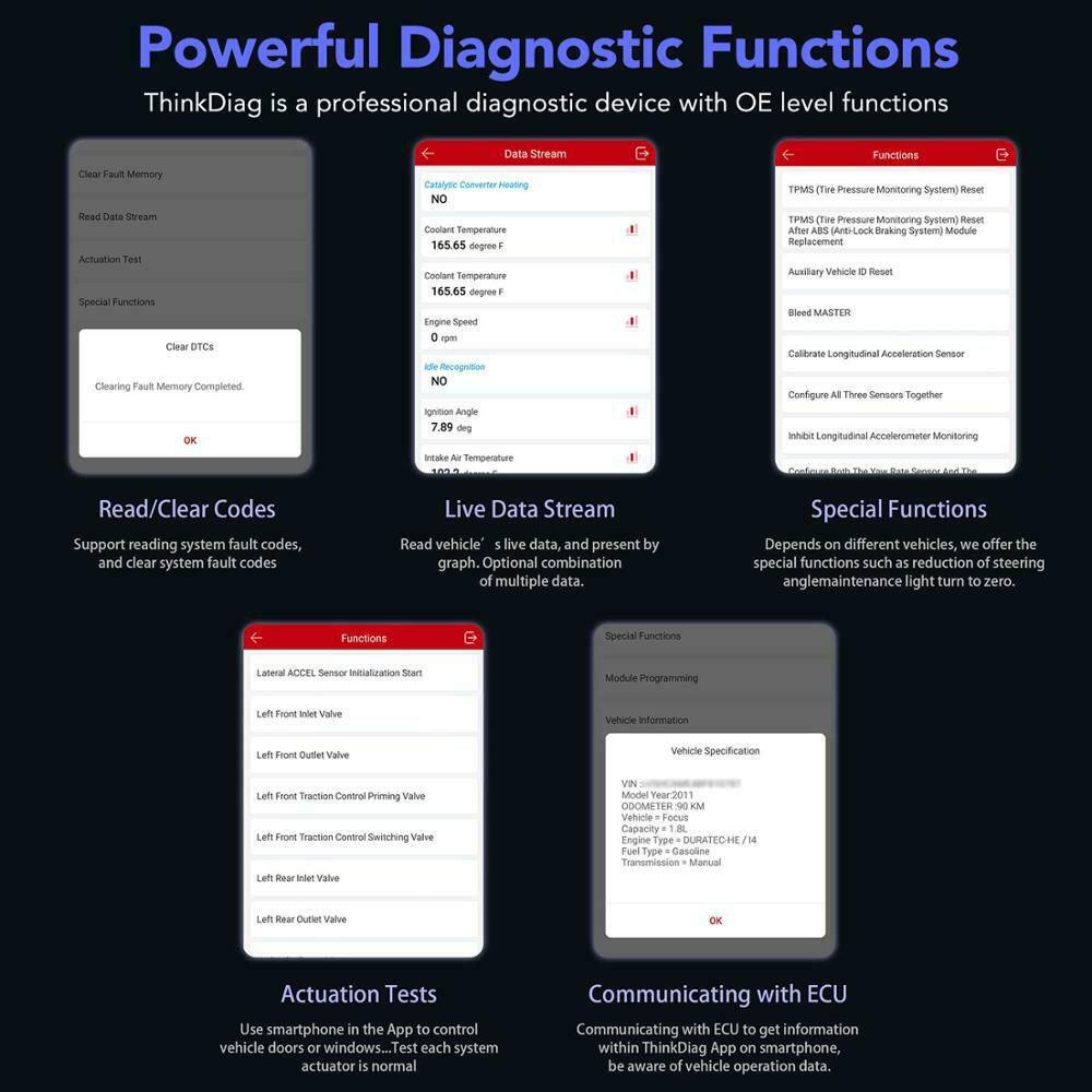 THINKCAR Thinkdiag Full System OBD2 Diagnostic Tool