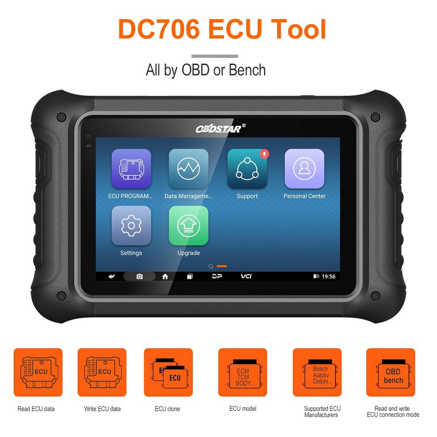 OBDSTAR DC706 ECU Tool for Car and Motorcycle ECM/ TCM/ BODY