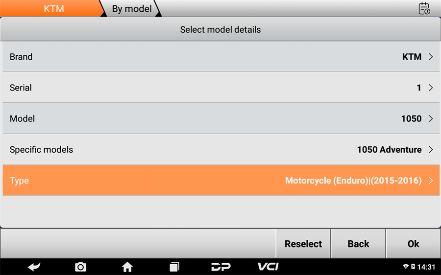 OBDSTAR MOTOMASTER Motorcycle Scanner