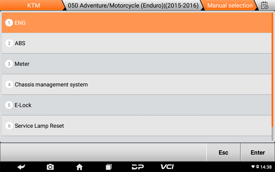 OBDSTAR MOTOMASTER Motorcycle Scanner