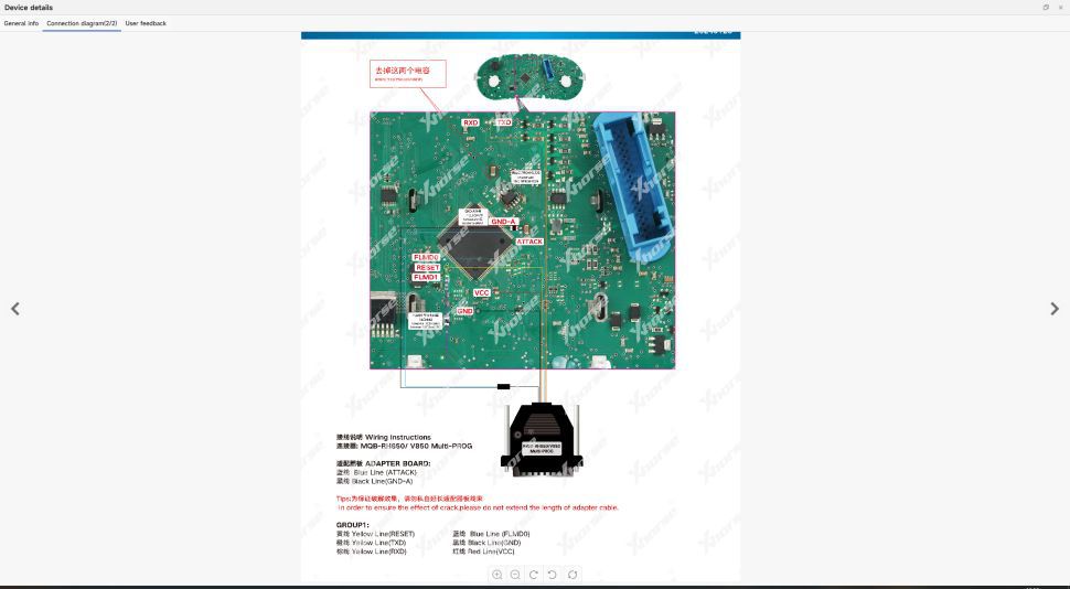 Xhorse XDMPR8GL MQB-RH850/V850 Adapter for Xhorse Multi Prog Pro-level Programmer