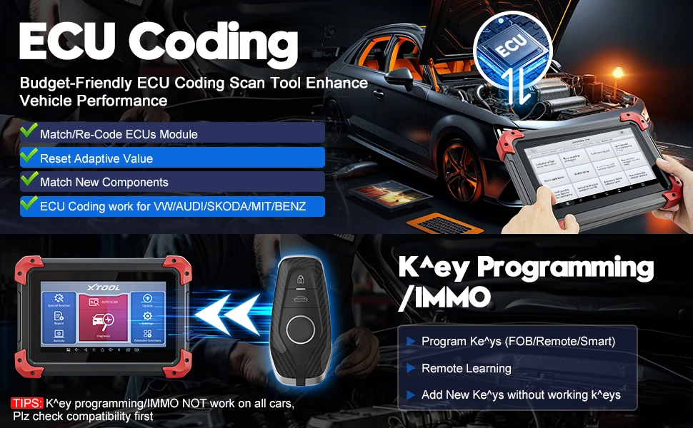 XTOOL D7 Bi-directional Control Automotive Scanner