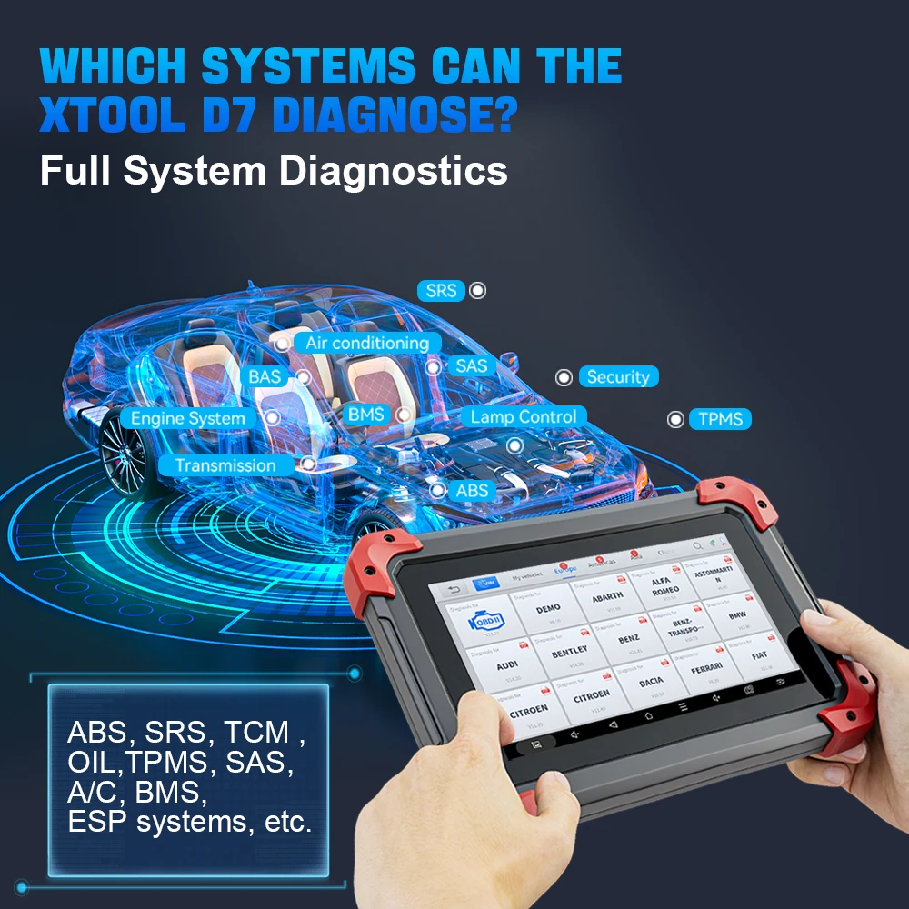 XTOOL D7 Bi-directional Control Automotive Scanner