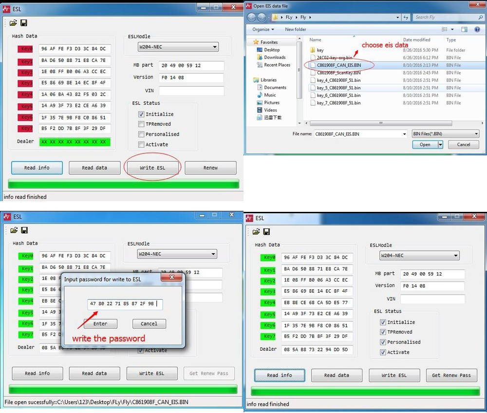 2009-2013 MB BGA Key Read EZS PW And Write ESL Tool for repair store