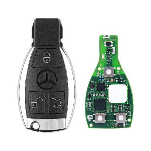 10pcs CG MB 08 Version Keyless Go Key 2-in-1 315MHz/433MHz with Shell for Mercedes W164 W221 W216 from Year 2005-2010 Get 10 Free Tokens