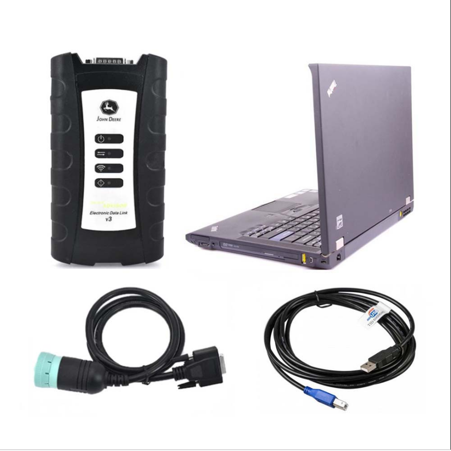 EDL V3 Electronic Data Link with Internal Service Advisor SA 5.3 Software Compatible for John Deere Plus Lenovo X230 Laptop