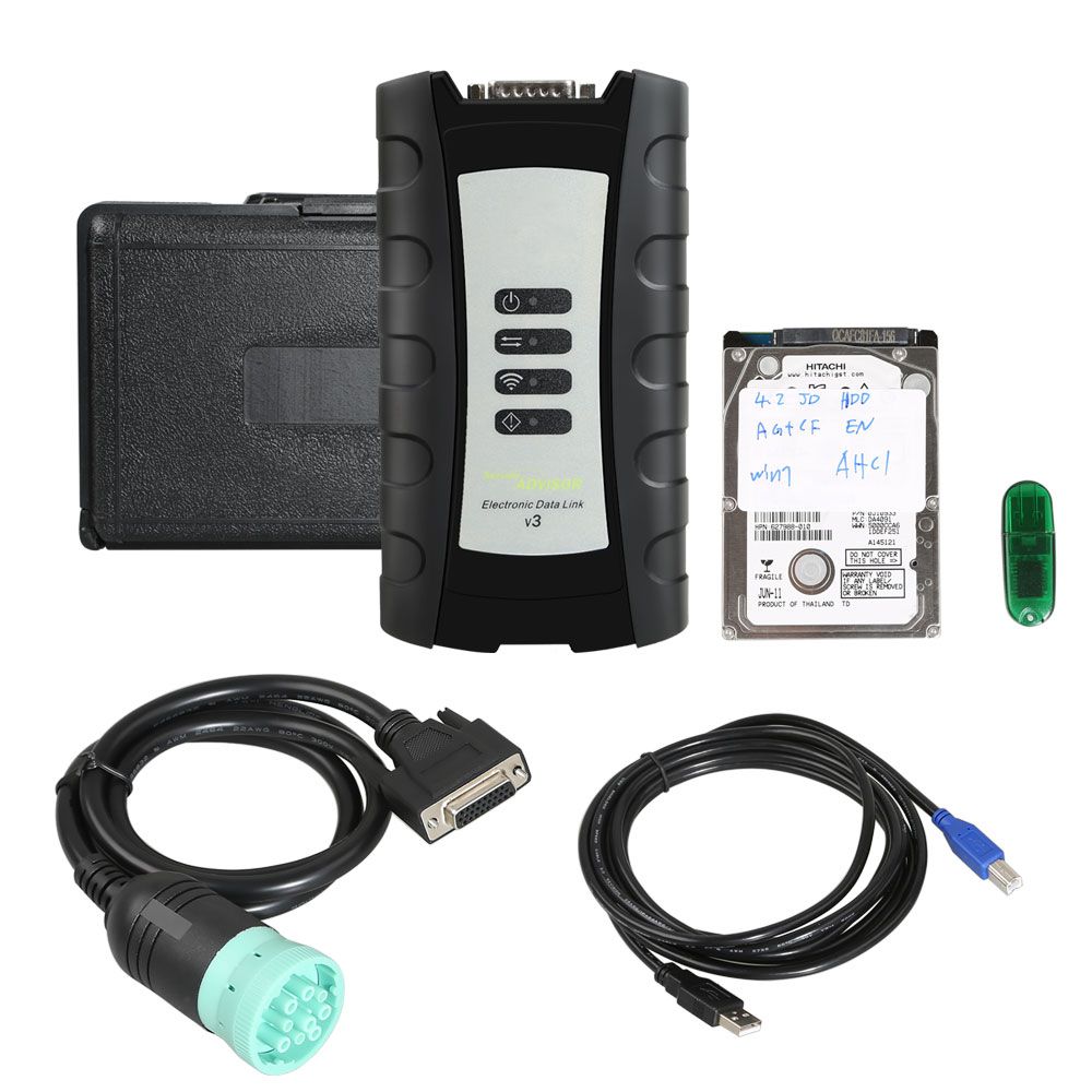 EDL V3 Electronic Data Link with Internal Service Advisor SA 5.3 Software Compatible for John Deere Plus Lenovo X230 Laptop