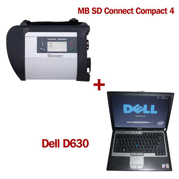 2020.3V MB SD Connect Compact 4 Star Diagnosis Plus Dell D630 Laptop 4GB Memory Software Installed Ready to Use