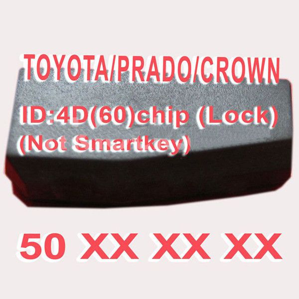 4D(60) Duplicabel Chip 50xxx (Not Smart Key) for Toyota/Prado/Crown 10pcs/lot