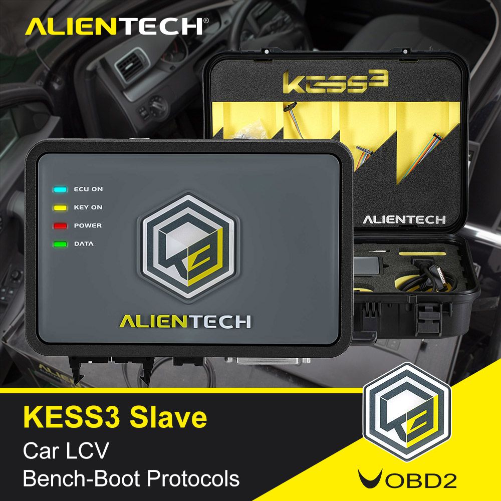 Original Alientech KESS V3 KESS3 Slave Version ECU and TCU Programming Tool with Car OBD-Bench-Boot LCV Protocol Authorization