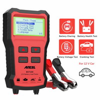 ANCEL BST100 Car Battery Charger Tester Analyzer 12V 2000CCA Voltage Battery Test Car Charging Circut load Tester Tools PK KW600