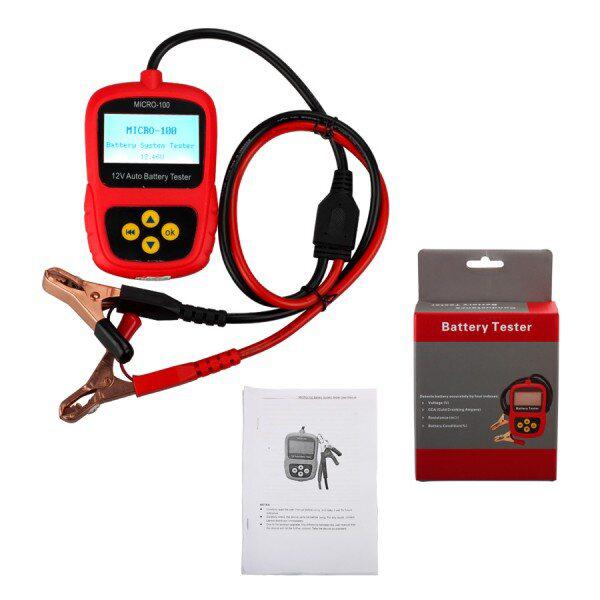 AUGOCOM MICRO-100 Digital Battery Tester Battery Conductance & Electrical System Analyzer 30-100AH