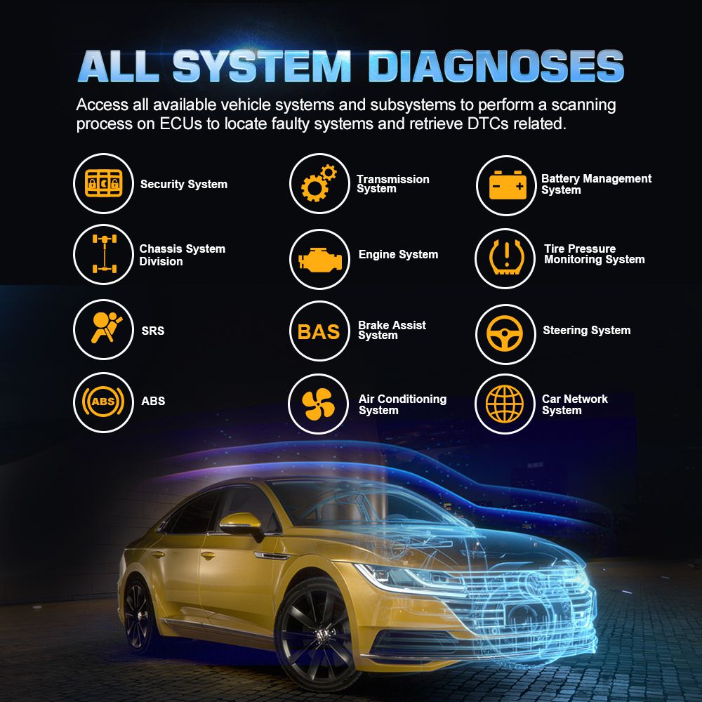 Autel AP200M Bluetooth OBD2 Code Reader with Full Systems Diagnoses AutoVIN Oil/EPB/BMS/SAS/TPMS/DPF Resets IMMO Service