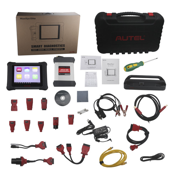 Original Autel MaxiSys Elite with Wifi/Bluetooth OBD Full Diagnostic Scanner with J2534 ECU Programming 2 Years Free Update