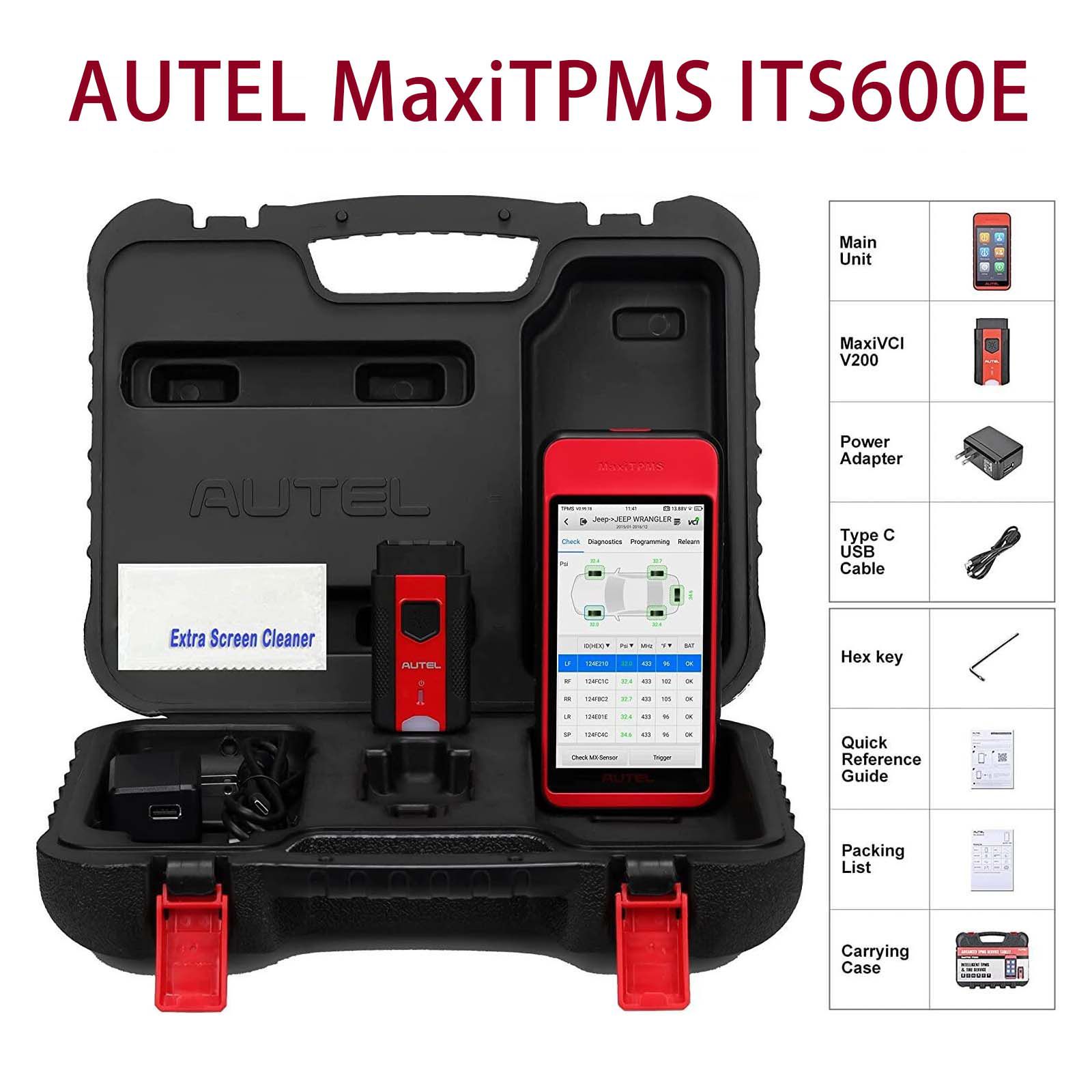 Autel MaxiTPMS ITS600E TPMS Relearn Tool Activate/Relearn All Sensors TPMS Diagnostic Scanner Compatible with TBE200/TBE100