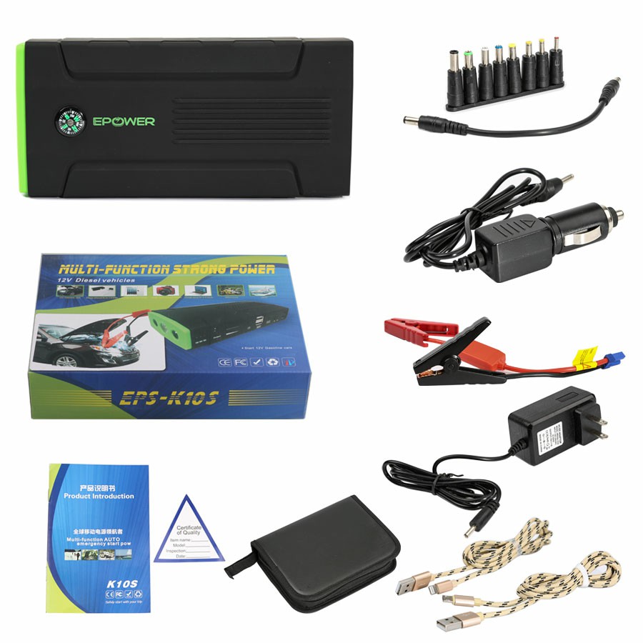 Multi-Function Auto Emergency Jump Start Power Supply-15000mAh