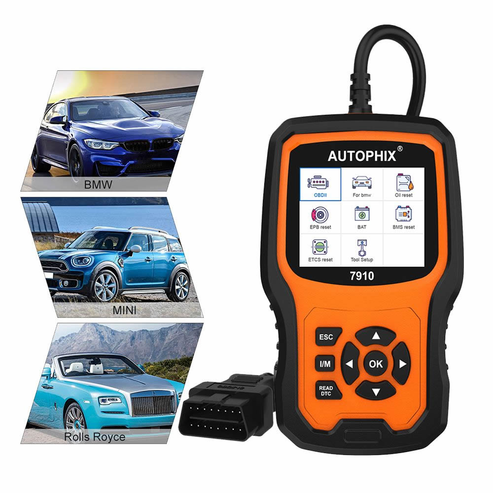 Autophix 7910 For BMW OBD2 Scanner Oil Service EPB SAS Airbag TPMS Reset OBD2 Diagnostic Tool For BMW OBDII Automotive Scanner