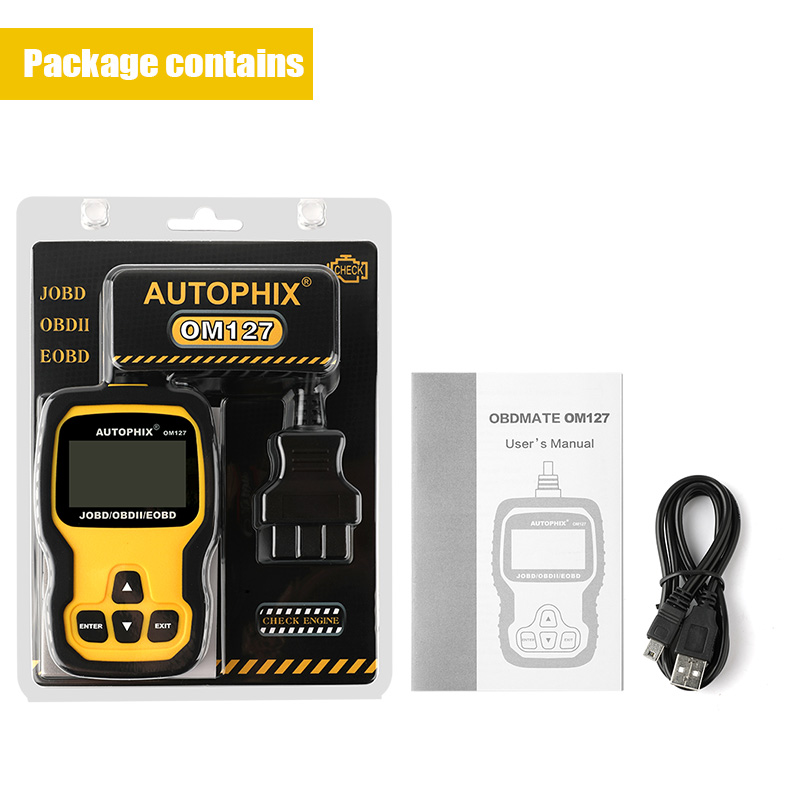 AUTOPHIX OM127 JOBD/OBDII/EOBD Universal Code Reader OBD2 Scanner