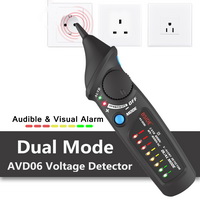 BSIDE AVD06 Dual Mode Non-contact Voltage Detector AC 12-1000V Auto/Manual NCV Tester Live Wire Check Sensitivity Adjustable