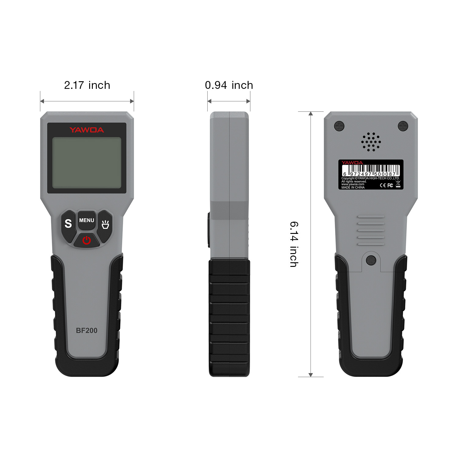 BF200 Digital Brake Fluid Tester for DOT3 DOT4 DOT5.1 Water Content Detector LED Display Oil Quality Test Pen Car Accessories