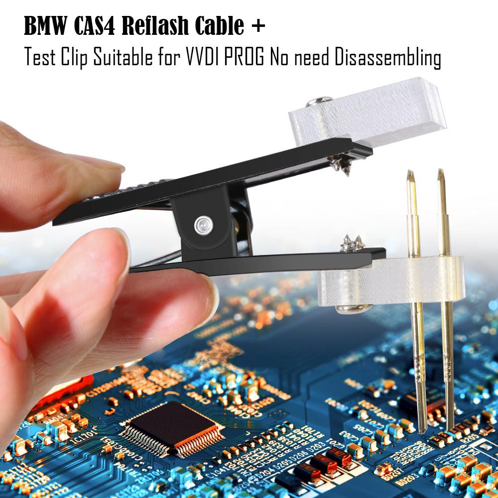 BMW CAS4 Data Reading Socket + Clip + Wire Suitable for VVDI PROG Programmer No need Disassembling