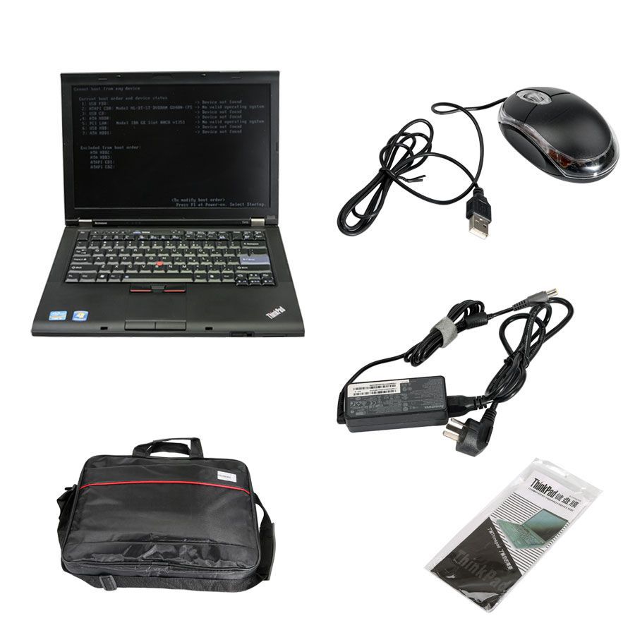 V2020.11 BMW ICOM Next A+B+C Diagnosis with Second Hand Lenovo T410 Laptop I5 CPU 4GB No Needs Activation