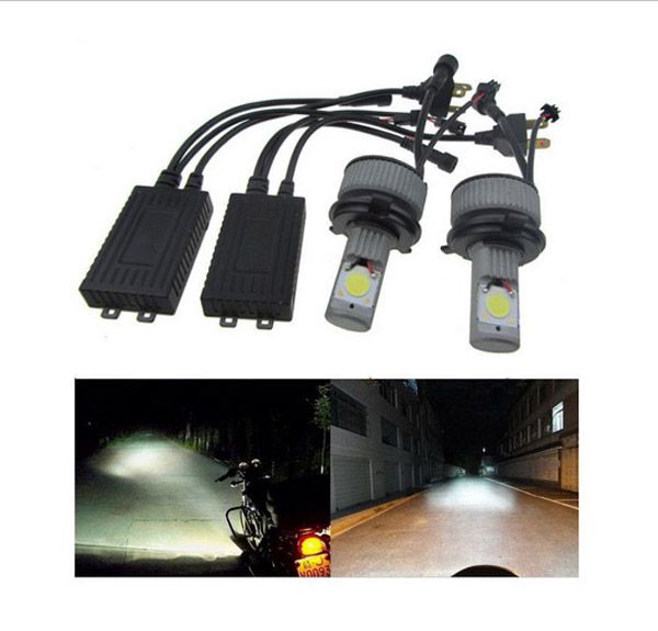 Universal Car Truck H4 3600LM 70W LED HeadLight H/L Beam Lamp 6000K 7500K integrated