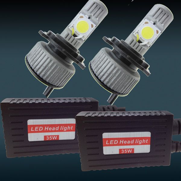 Universal Car Truck H4 3600LM 70W LED HeadLight H/L Beam Lamp 6000K 7500K integrated