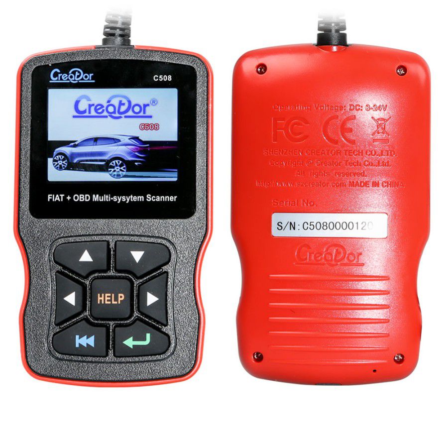 Creator C508 OBDII/EOBD Multi-System Scanner for FIAT/Alfa/Abrath/Lancia Airbag/ABS Scan Tool