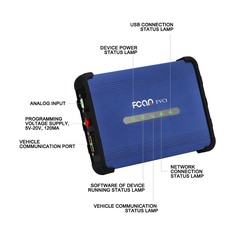 Original Fcar FVCI Passthru J2534 VCI Diagnosis, Reflash And Programming Tool Works Same As Autel MaxiSys Pro MS908P