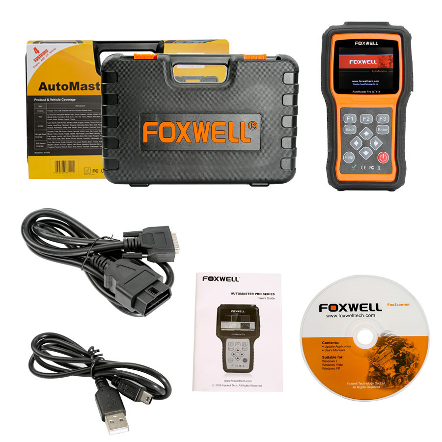 Foxwell NT414 All Brand Vehicle Four Systems Diagnostic Tool Support Cars In 2015