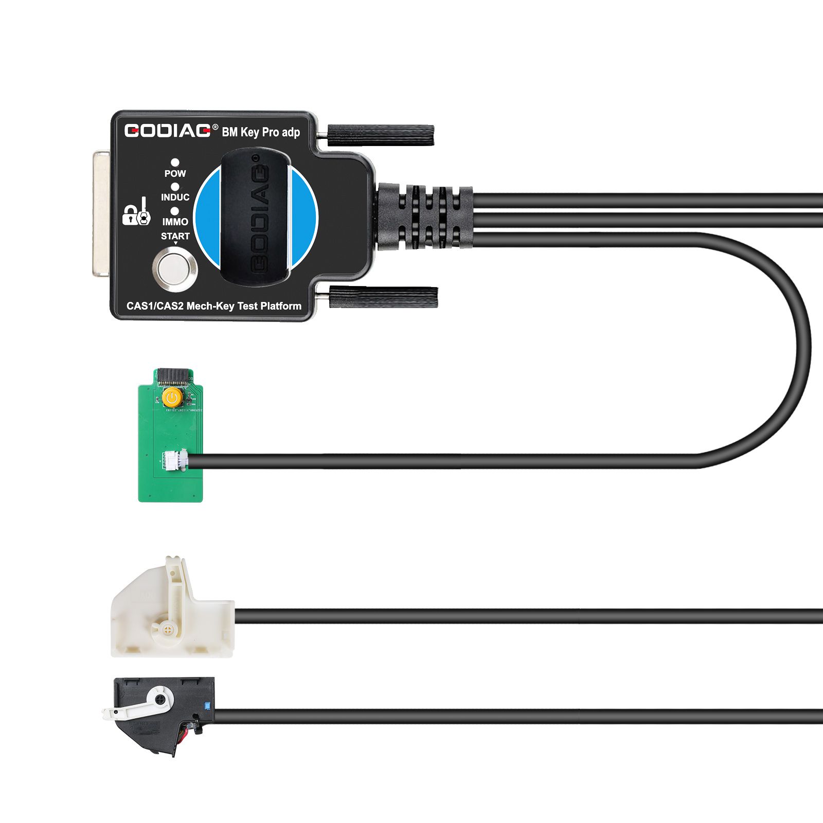 2024 GODIAG BMW CAS1/CAS2 Mech-Key Test Platform Detect CAS & Key Synchronization Solder-free Matching CAS Data Read, Write and Program