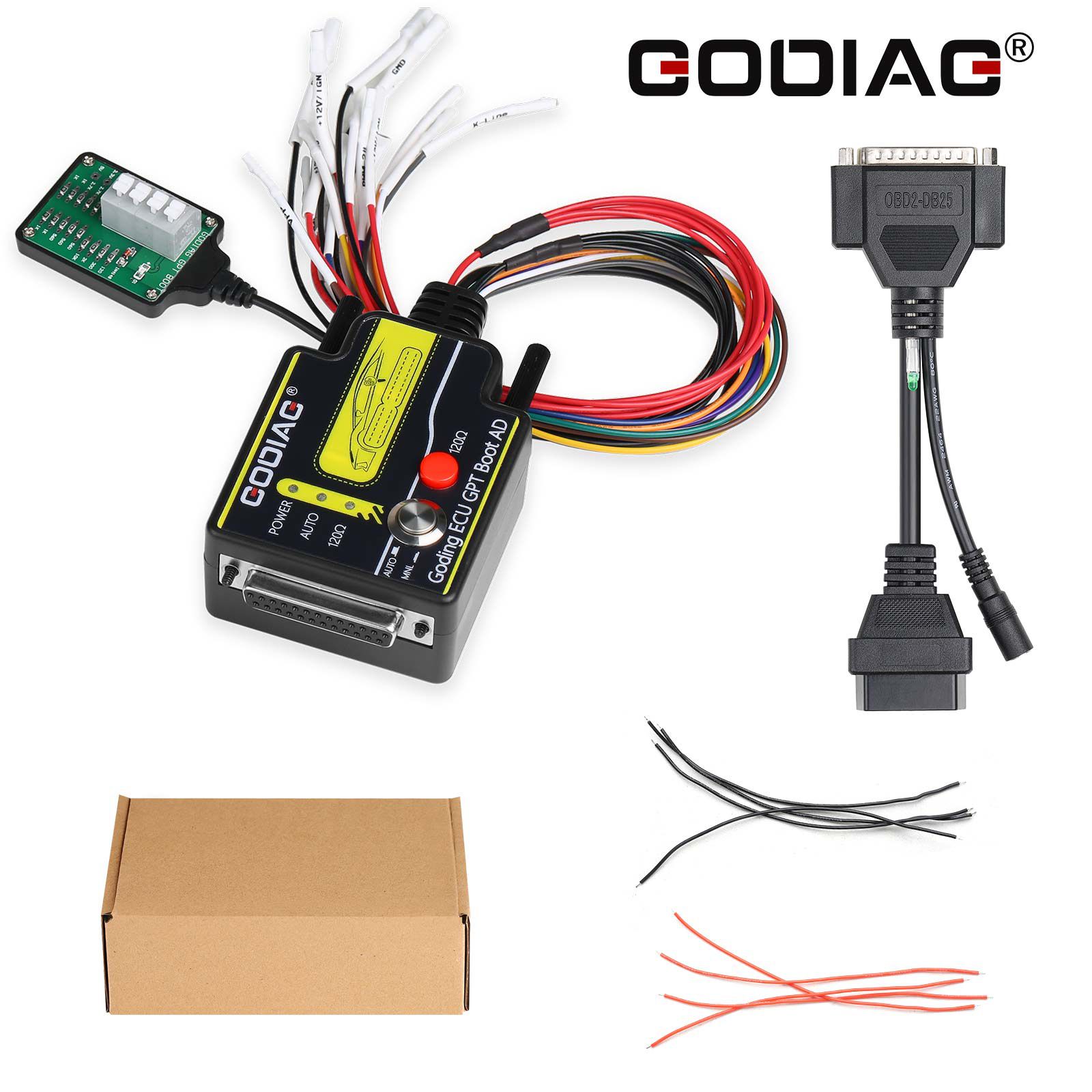 GODIAG ECU GPT Boot AD Connector for ECU Reading Writing No Need Disassembly Compatible with J2534/ Openport/ PCMFlash/ FoxFlash/ FC200