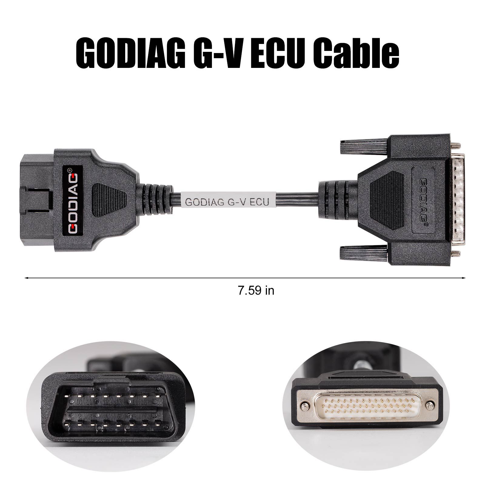 GODIAG G-V ECU Cable for Connecting Xhorse MULTI PROG with GT107 or GT107+ GPT BENCH BOOT to Read & Write Data on VAG Gearbox ECU, Engine ECU