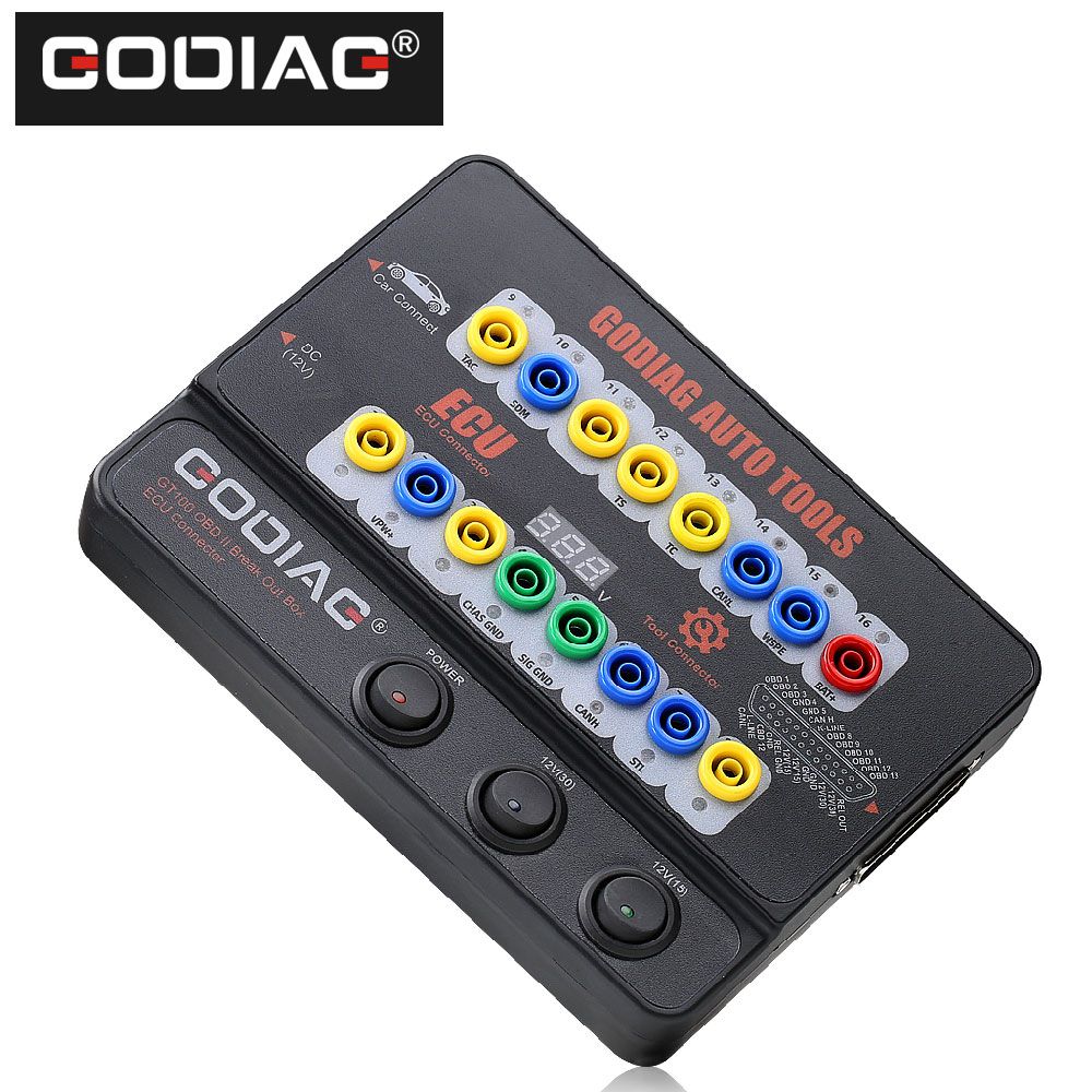 GODIAG GT100 Auto Tool OBDII Break Out Box ECU Connector