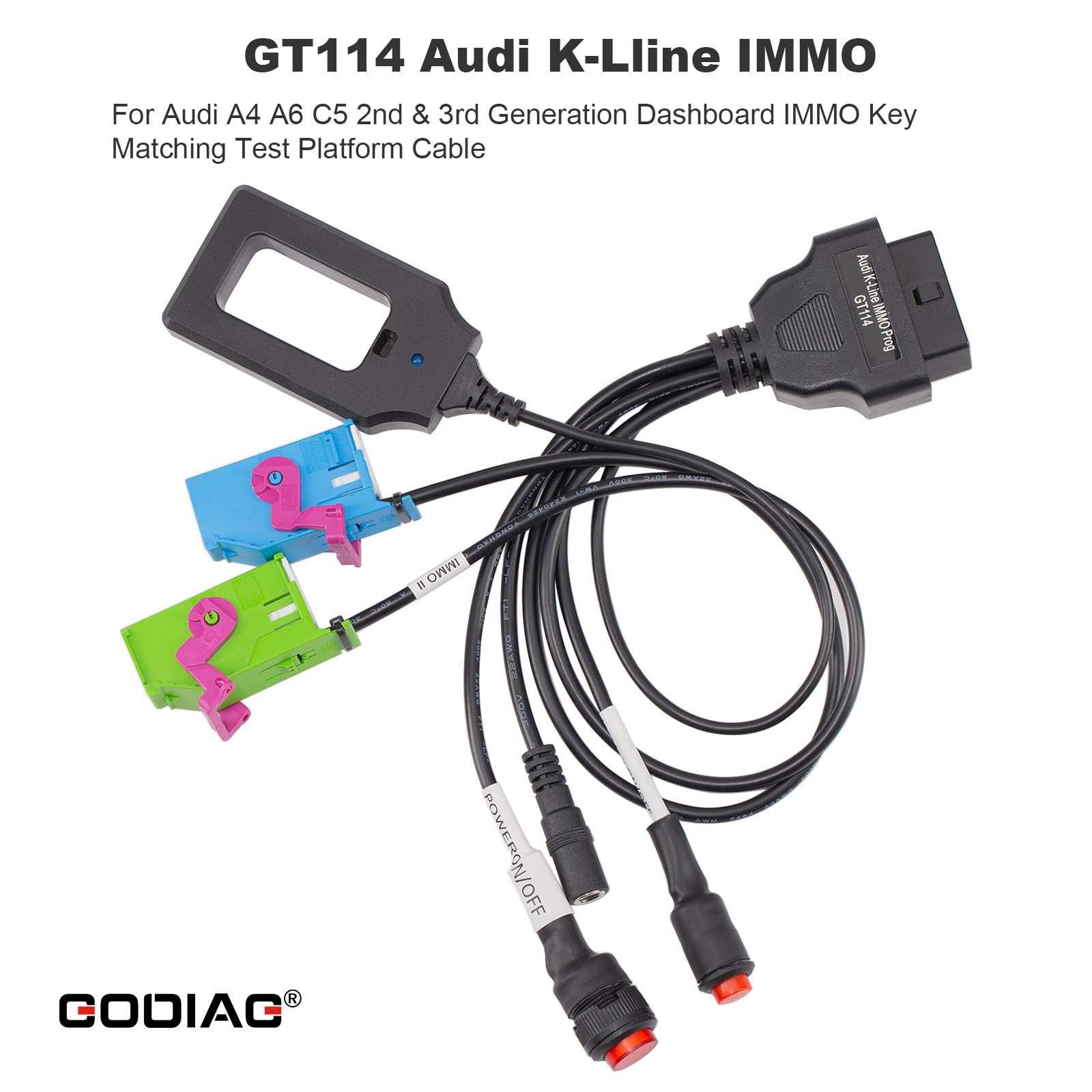 2025 GODIAG GT114 for Audi K-Lline IMMO A4 A6 C4 2nd/3rd Generation Dashboard IMMO