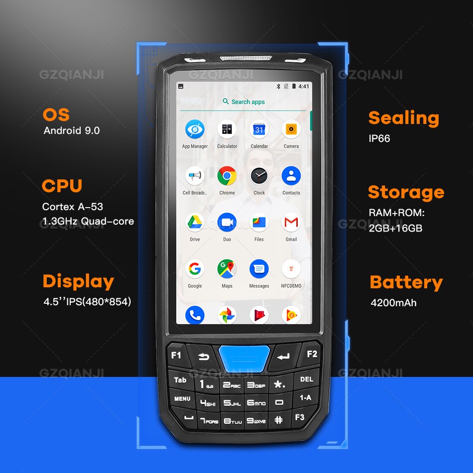 Honeywell 1D 2D Android 9 PDA Rugged Handheld Terminal PDA Data Collector QR Barcode Scanner Inventory Wireless 4G GPS POS PDA