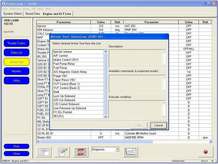 TOYOTA TIS CABLE diagnostic cable