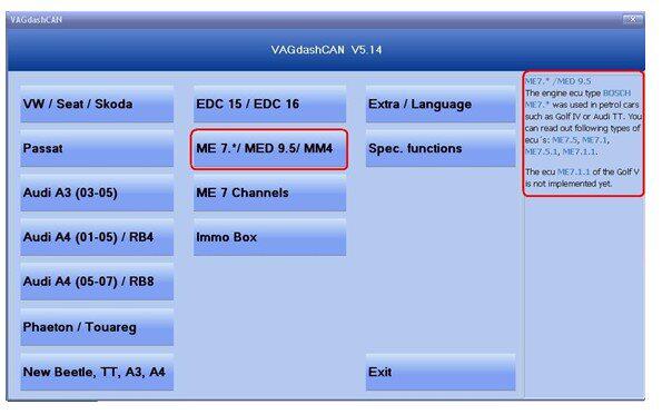  VAG Dash CAN V5.14
