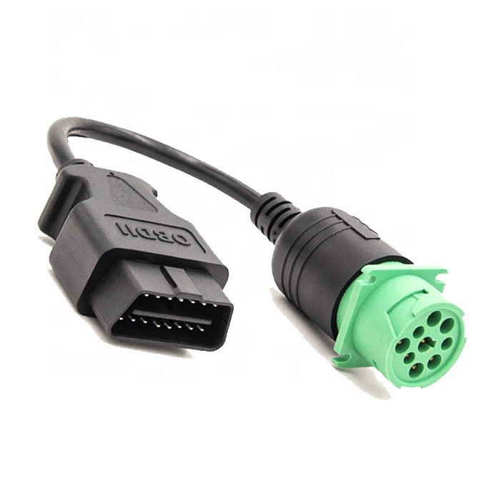 J1939-9PIN connector 9Pin to 16pin OBD2 Cable for cummins