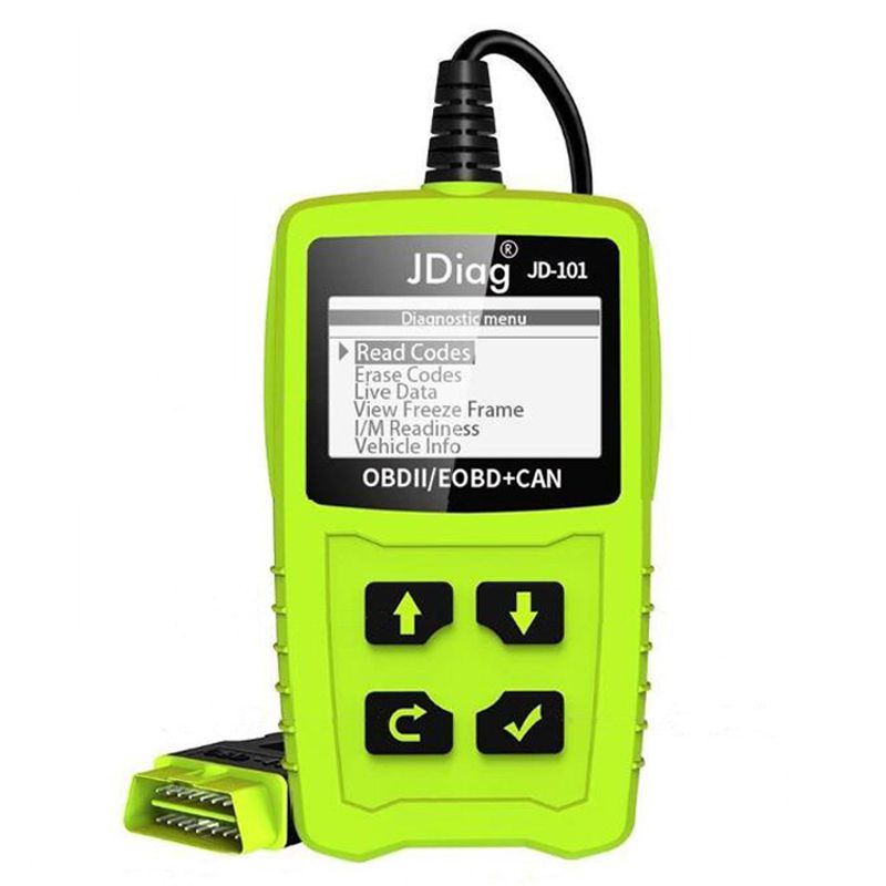 JDiag JD101 Code Readers Engine Scan Tool Check Engine Light Car Diagnostic Tool OBD2 Scanner Automotriz With Battery Test